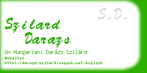 szilard darazs business card