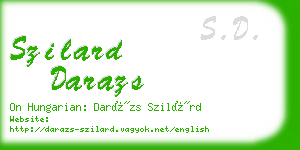 szilard darazs business card